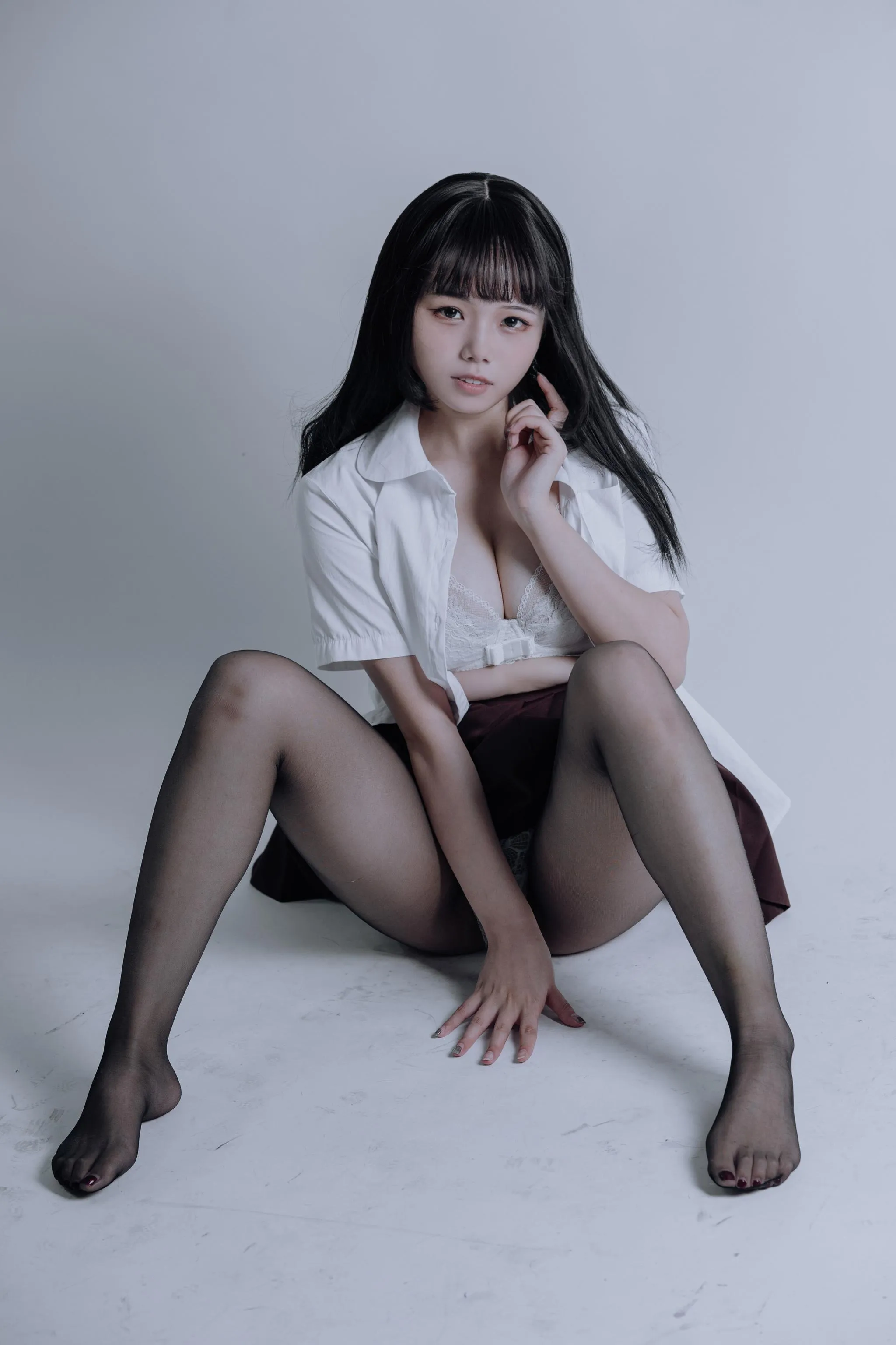 七月喵子 – NO.07 jk黑丝 [31P]插图5
